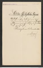 k.k. naturhistorisches Hofmuseum, Intendanzakten 1885-1896 (Hauer), Aktenzahl Z.667.d/1890, Seite 1
